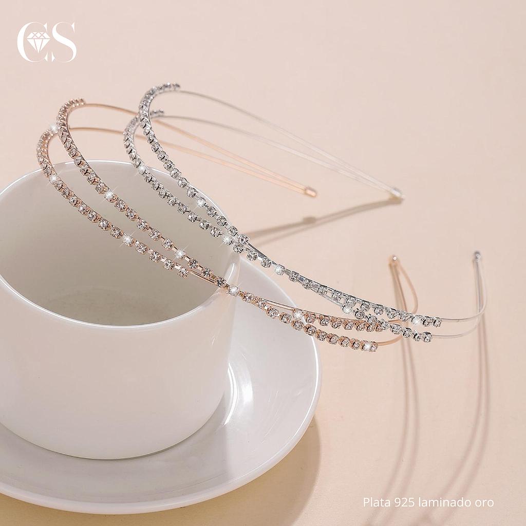 Accesorios p/cabello diadema con diamante