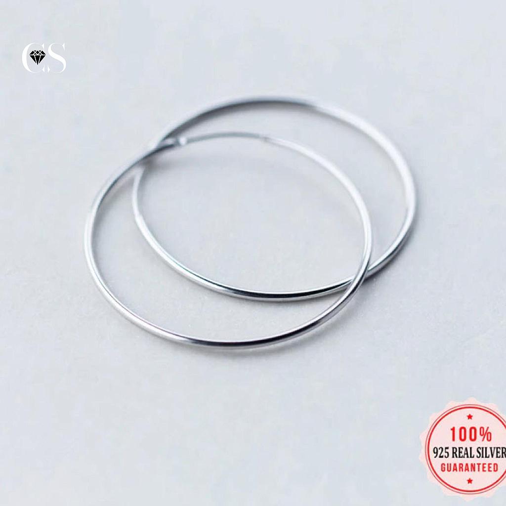 Argollas de plata 925/60mm