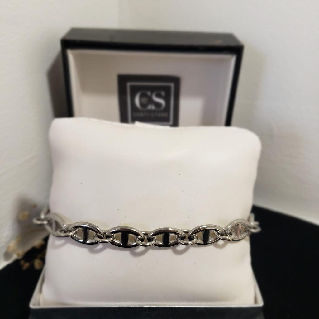 PULSERA SILVER ESLAVONES GRANDES/ACERO